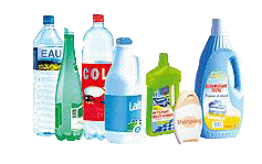 bouteilles et flacons en plastique